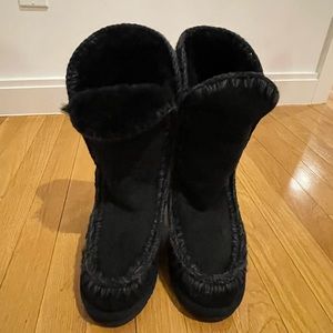 NWT Mou Shearling Eskimo Black Boots